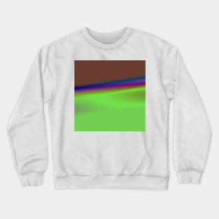 yellow green brown texture design Crewneck Sweatshirt